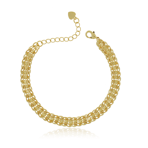 Pulseira Entrelaçada Trabalhada