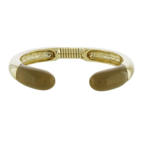Bracelete Pontas Ovais Esmaltadas