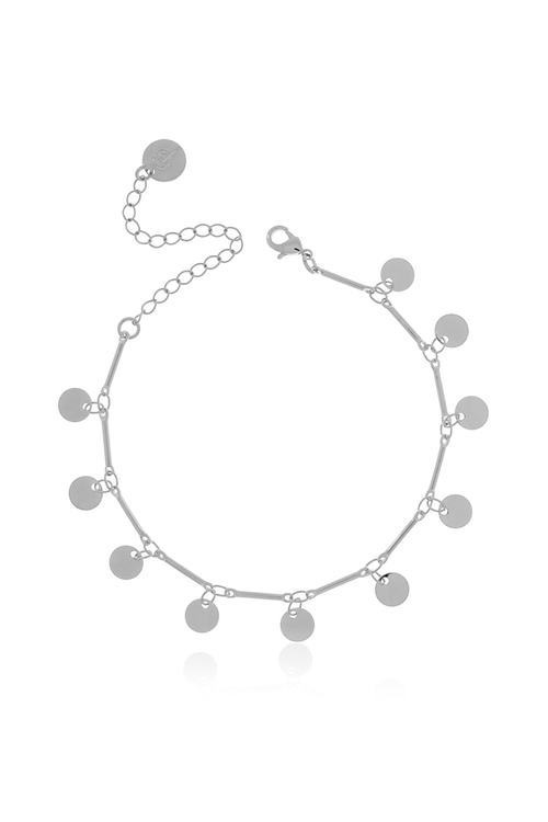 Pulseira Palitos Círculos Lisos Pendurados