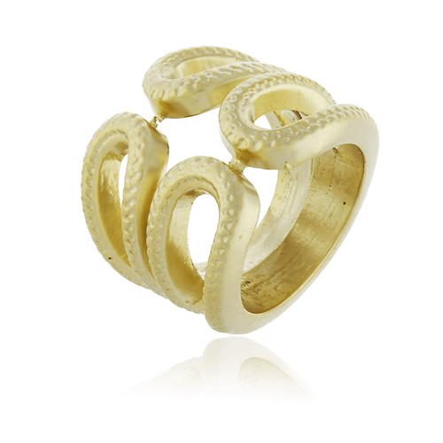 Anel Vazado Martelado