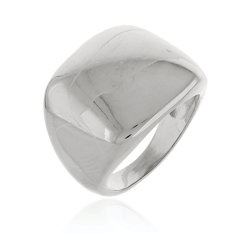 Anel Quadrado Boleado