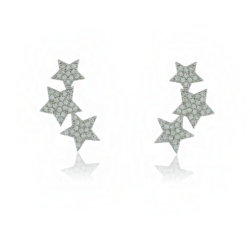 Ear Cuff Estrelas Cravejadas