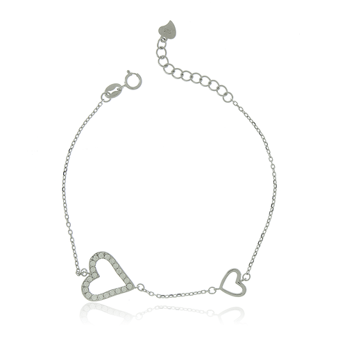 Pulseira Corações Vazados