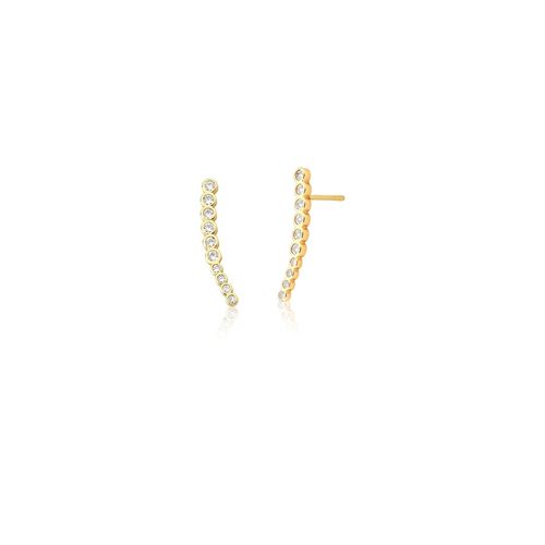 Ear Cuff Palito Pontos Luz Crescentes