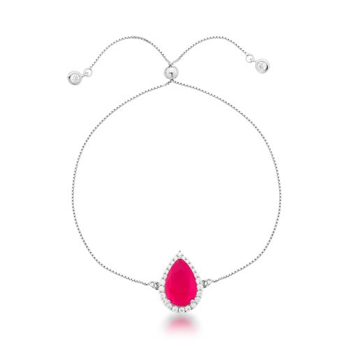 Pulseira Shambala Pedra Gota Volta Cravejada Pontos de Luz