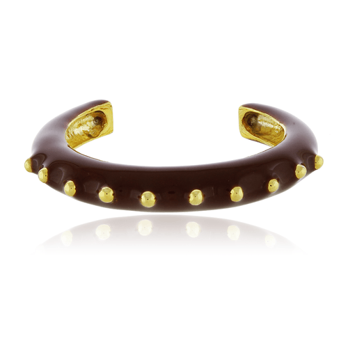 Bracelete Esmaltado Bolinhas Lisas