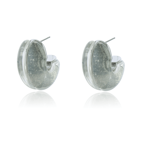 Argola Larga Resinada Friso