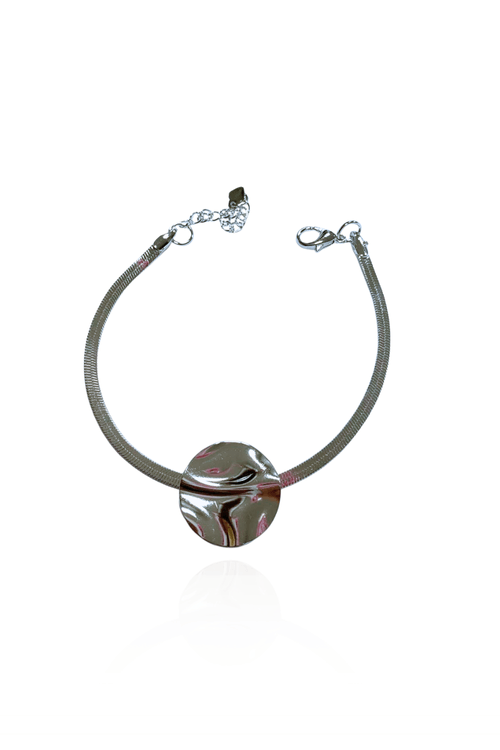 Pulseira Fita Circulo Ondulado
