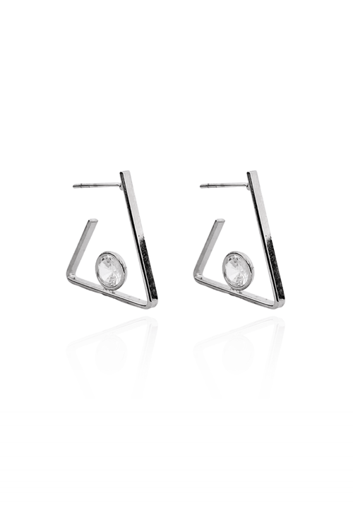 Argola Aberta Triangular Ponto Luz