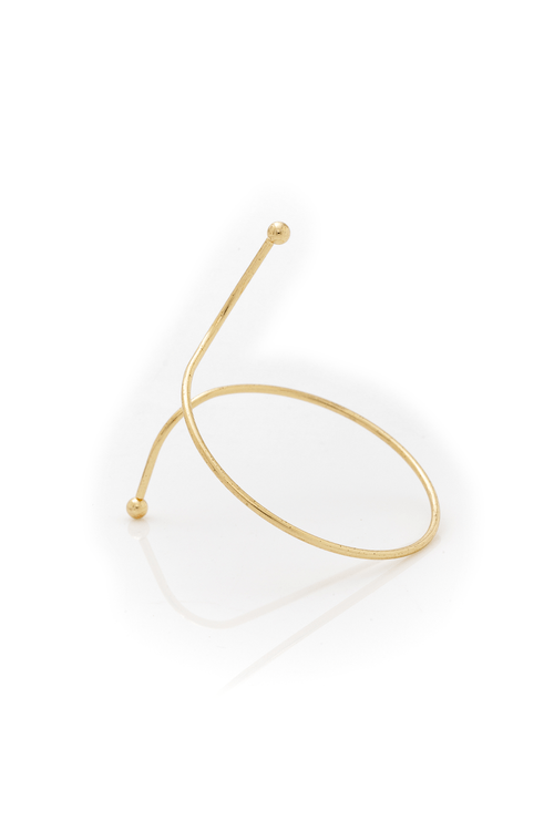 Bracelete Aro Pontas Bolinhas
