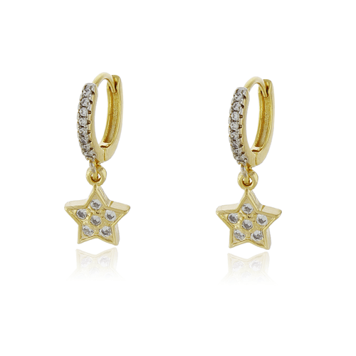 Argola Estrela Cravejada
