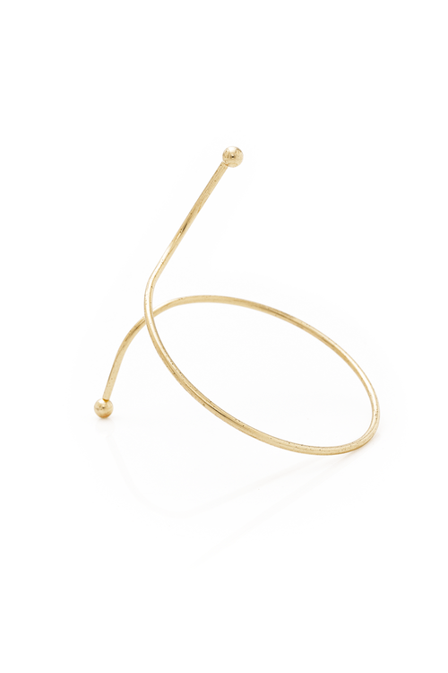 Bracelete Aro Pontas Bolinhas