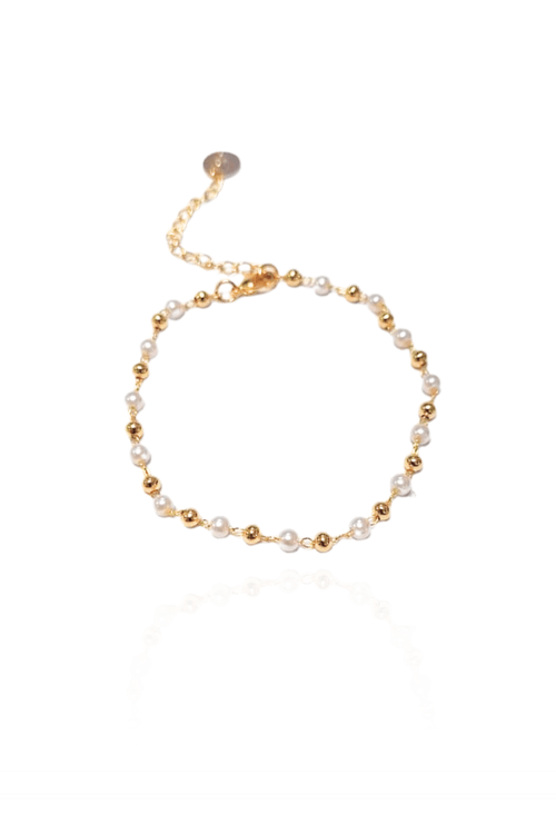 Pulseira Perolas Bolinhas Lisas