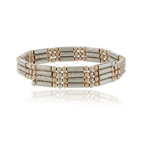 Pulseira Tubos Bolinhas Riscadas