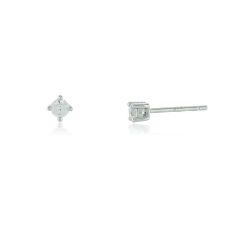 Brinco Moissanite Pedra Círculo