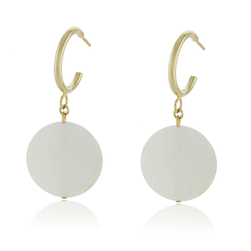 Argola Círculo Madrepérola