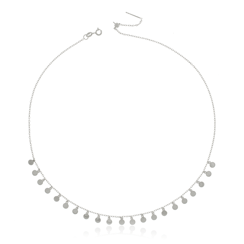 Colar Círculos Lisos Pendurados
