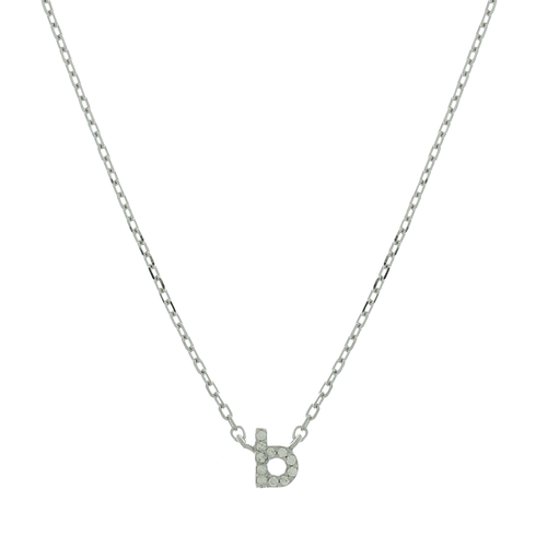 Colar Mini Letra Cravejada