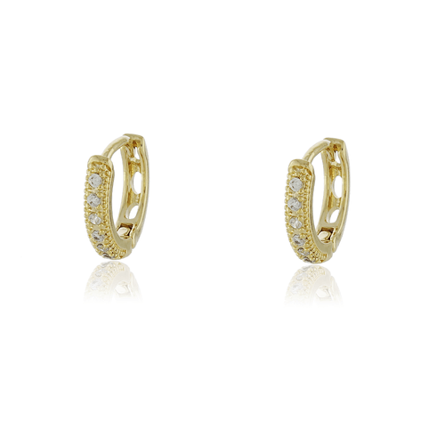 Argola Cravejada Volta Canetada