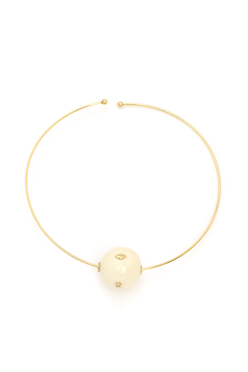 Choker Esfera Resina Pontos de Luz Losango