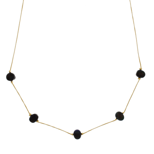 Colar Pérolas Black