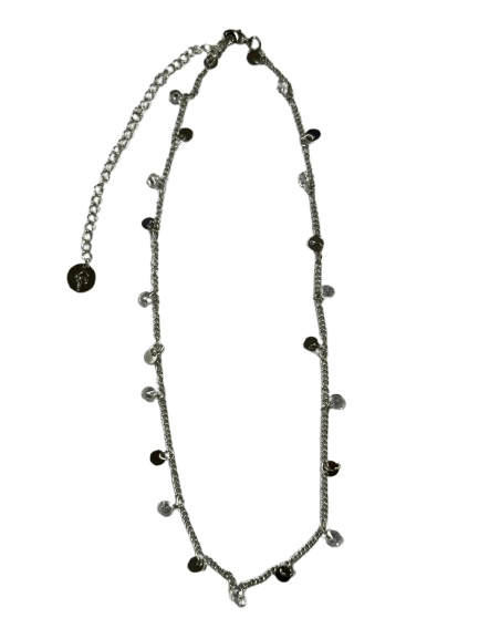 Choker Pontos Luz Mini Círculos Pendurados