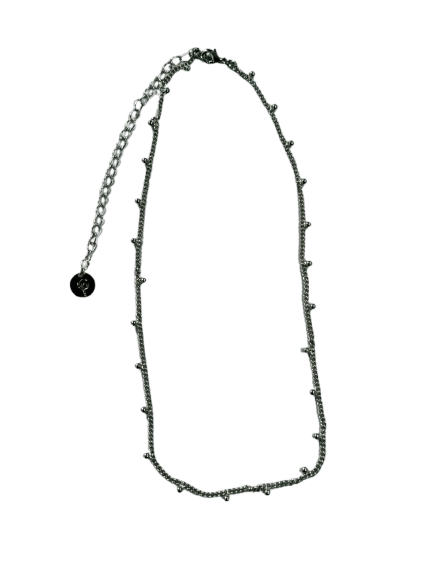 Choker Bolinhas Penduradas Fino