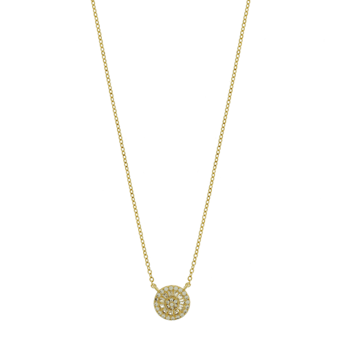 Colar Pizza Navete Volta Cravejada