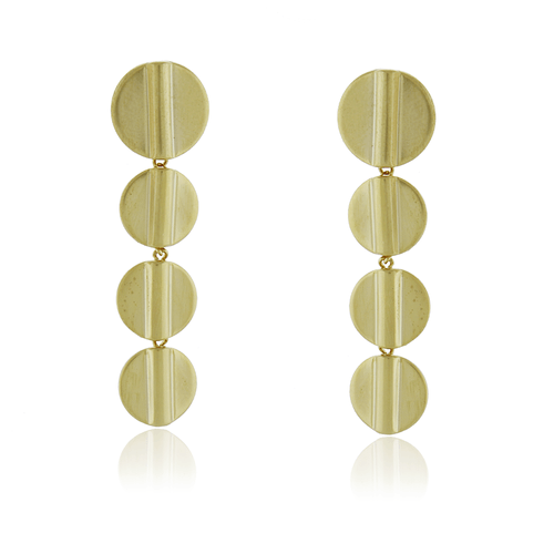 Brinco Círculos Pendurados Friso Meio