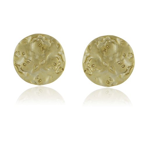 Brinco Círculo Martelado Trabalhado