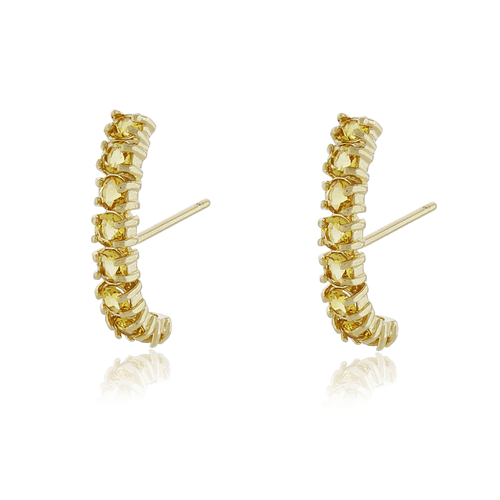 Ear Hook Pedras Círculos