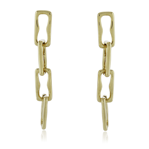 Brinco Retângulos Trabalhados Vazados