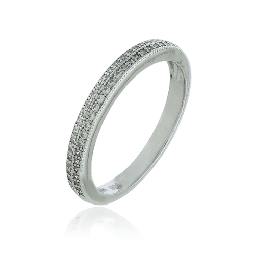 Anel Metade Duas Voltas Cravejadas