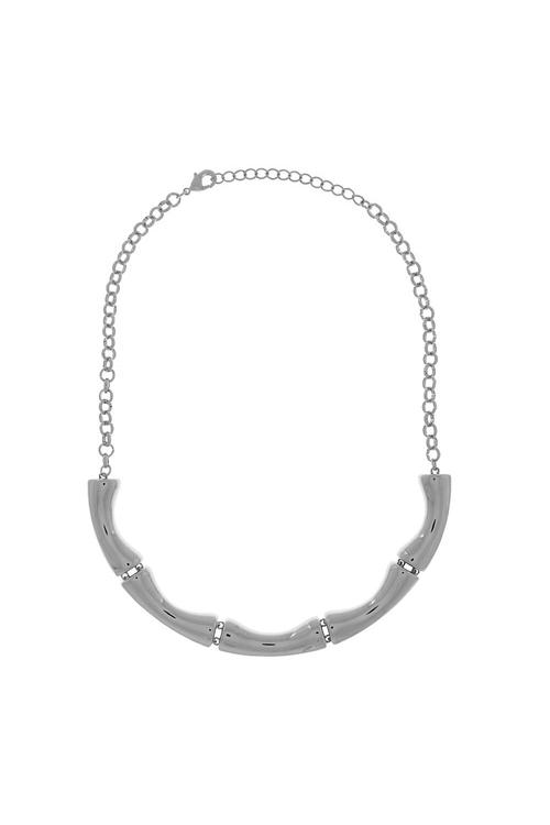 Colar Corrente Elos Canutilhos Ondulados