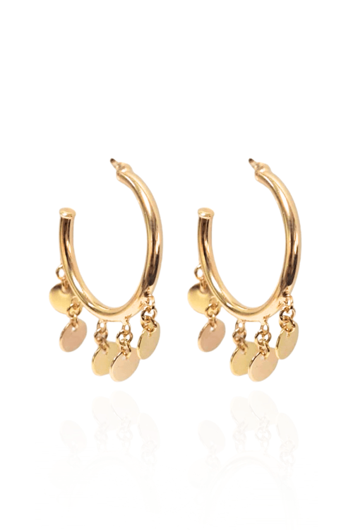 Argola Círculos Lisos Pendurados