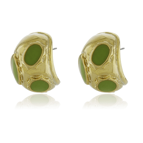 Argola Ovais Esmaltados