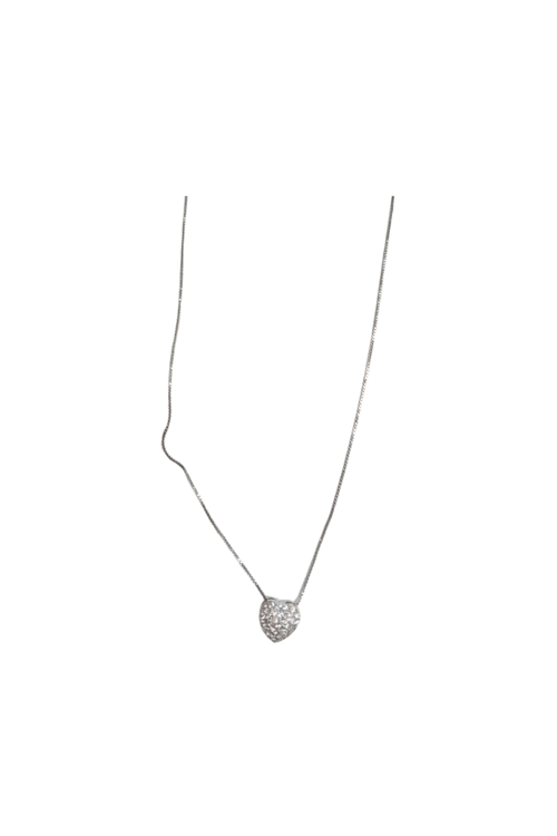 Colar Coração CravejadO