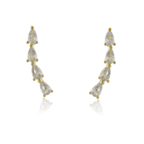 Ear Cuff Pedras Gotas