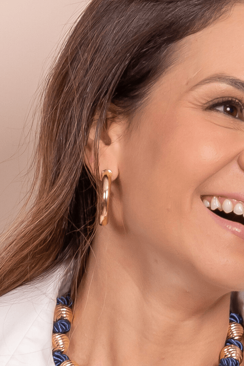 Argola Tubular Ponta Achatada