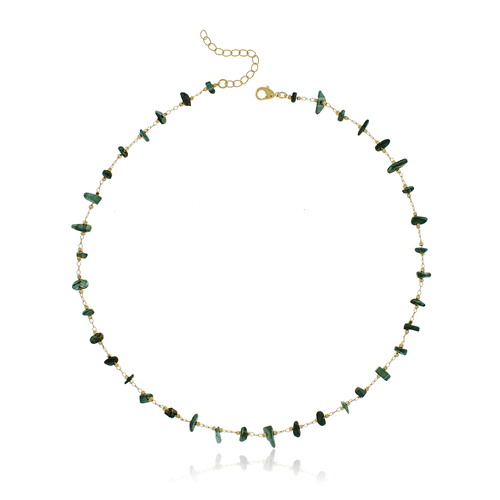 Colar Pedras Naturais Bolinhas