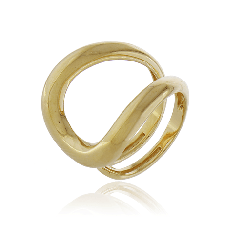 Anel Regulável Oval Volta Vazado