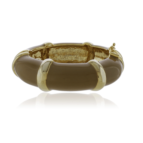 Bracelete Esmaltado Voltas Lisas Alta