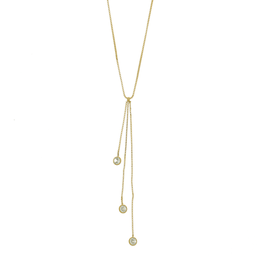 Colar Gravata Três Pontos de Luz