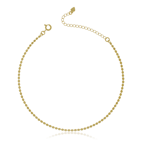 Tornozeleira Círculos Lisos Achatados