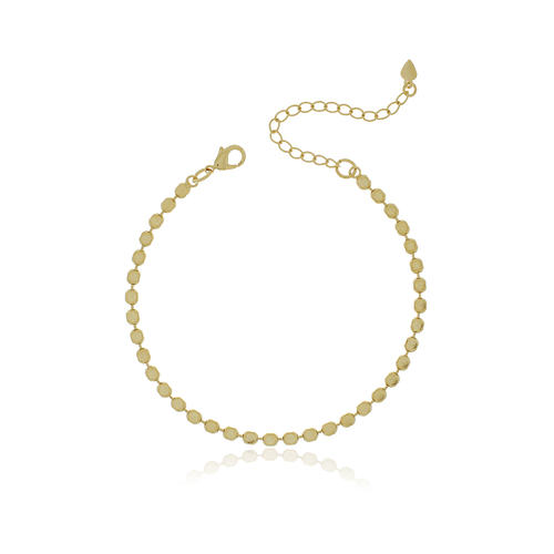 Pulseira Círculos Lisos Achatados