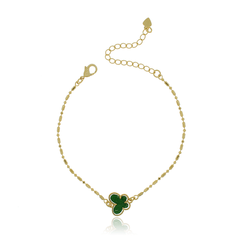 Pulseira Borboletas Corrente Bolinha Palito