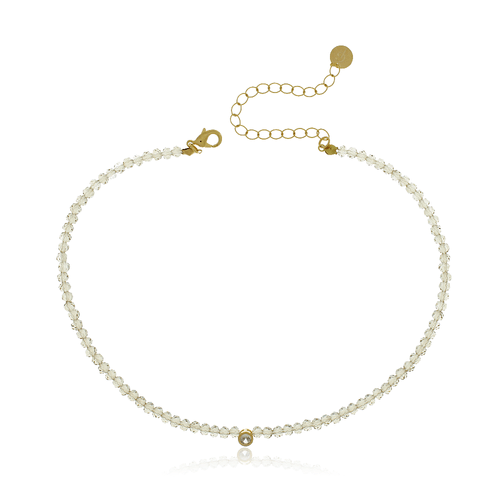 Choker Cristais Ponto de Luz