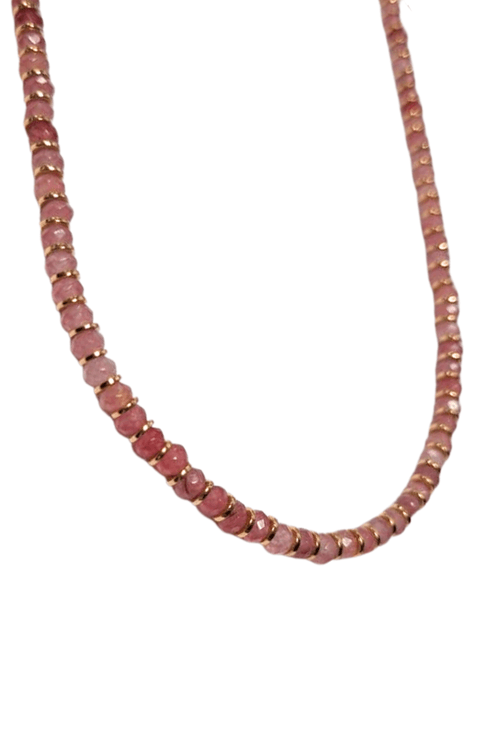 Colar Pedras Jades Rodelas