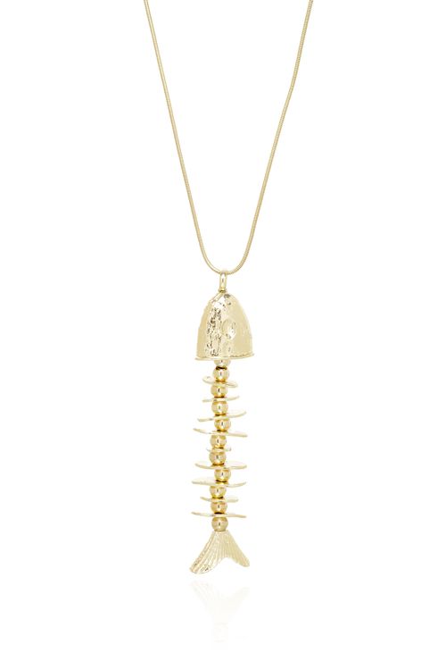 Colar Longo Shambala Peixe