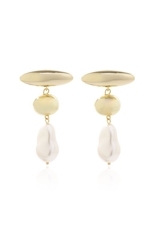 Brinco Ovais Lisos Pérola